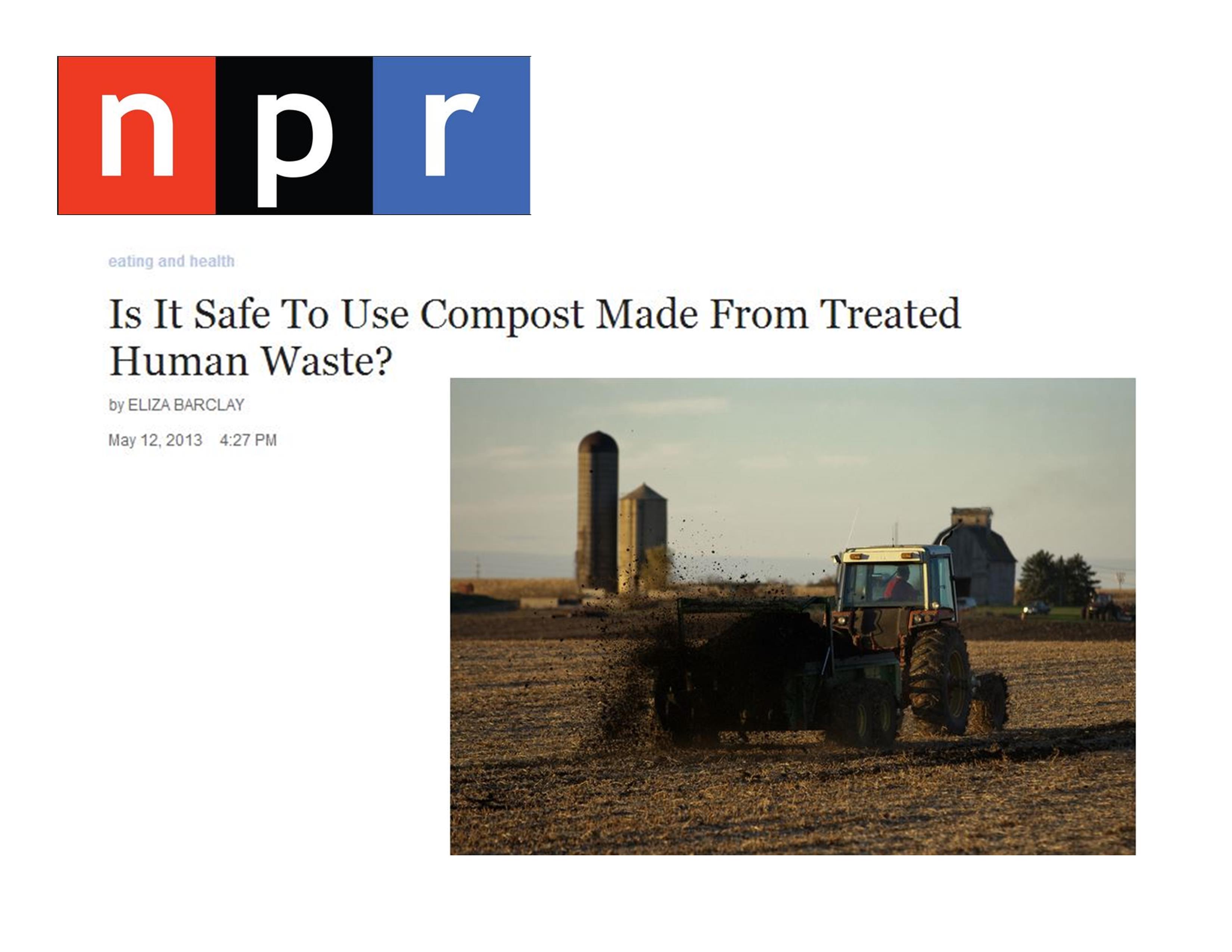 General Is it safe to use biosolids on edibles?